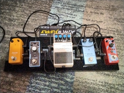 Picture of a pedalboard